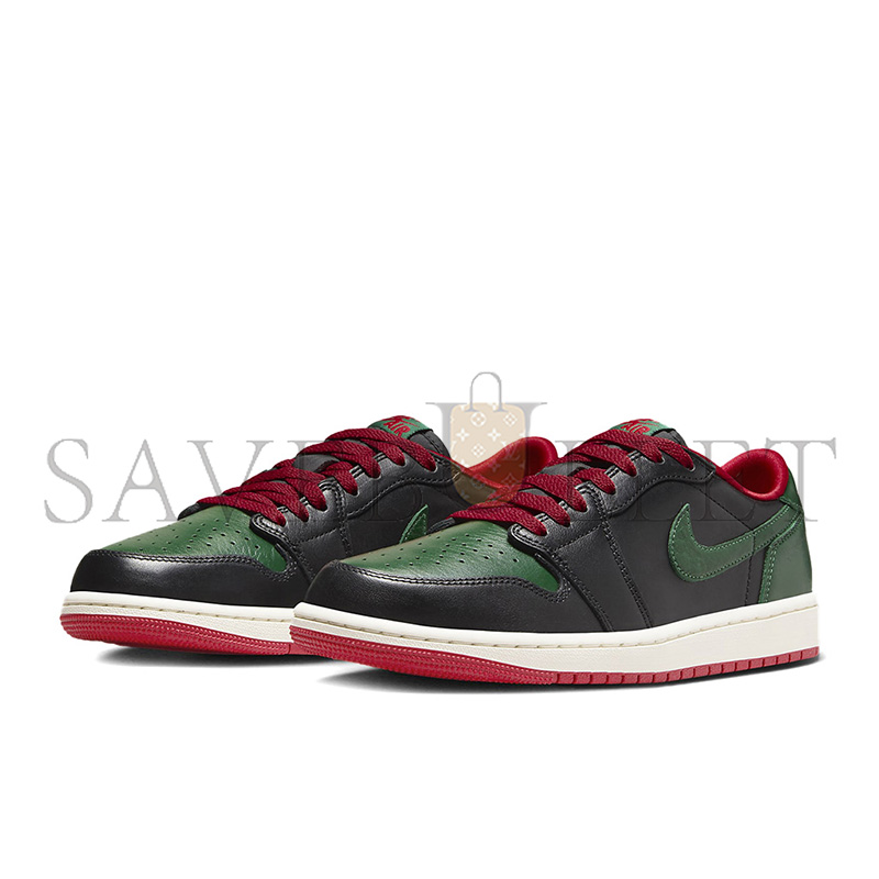 NIKE AIR JORDAN 1 LOW OG BLACK GORGE GREEN CZ0775-036 NIKE AIR JORDAN 1 LOW OG BLACK GORGE GREEN CZ0775-036